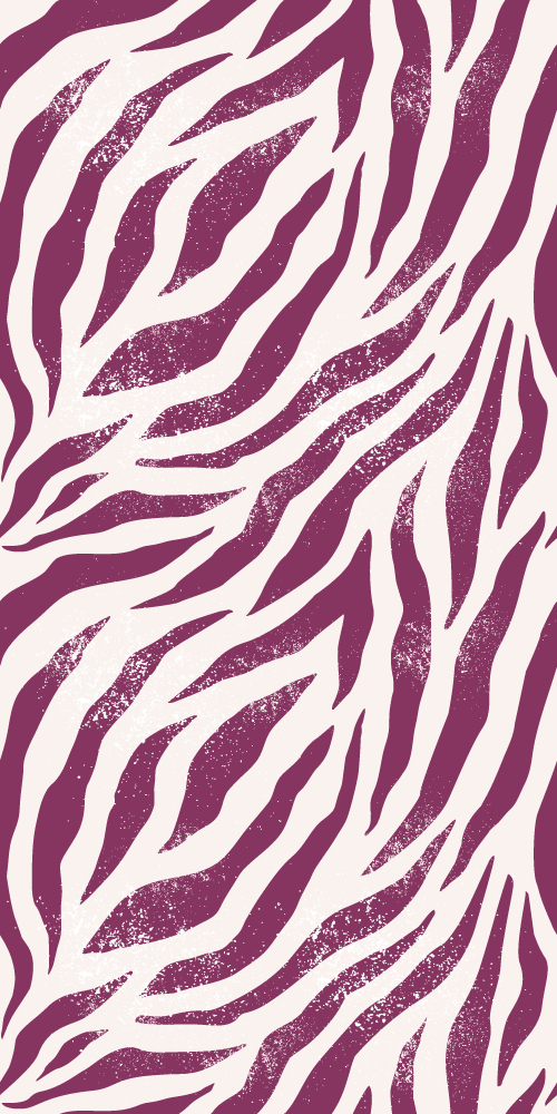 Covor vinil print animalier model zebra alb și violet - TenStickers