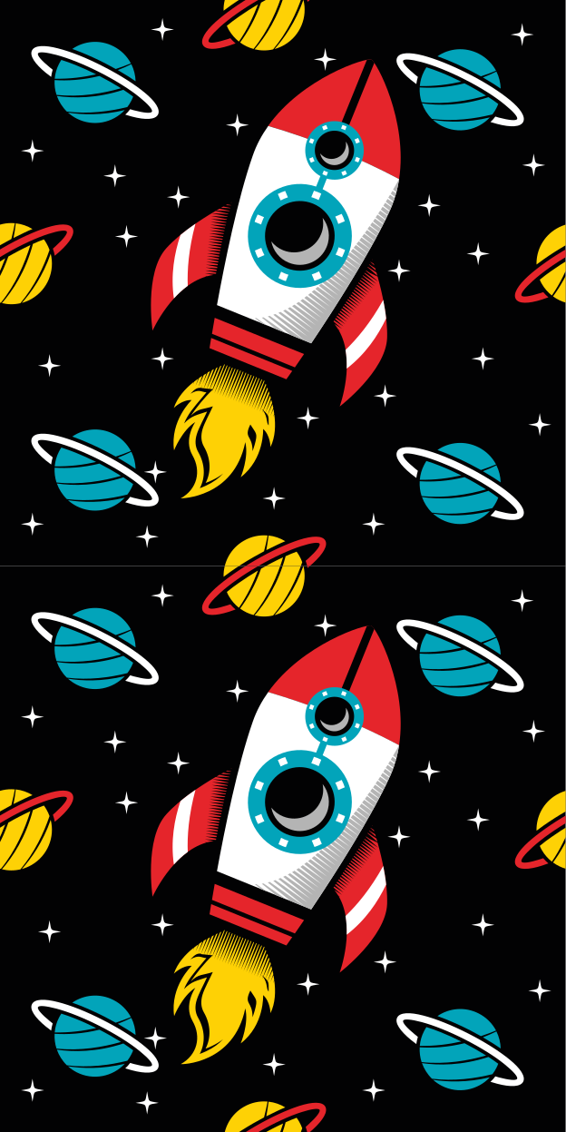 Covor de vinil stele spre infinit și dincolo - TenStickers