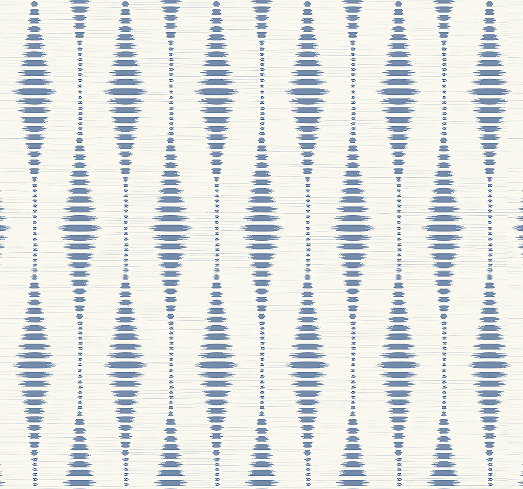 Covor de vinil geometric rabaul ikat albastru și bej - TenStickers