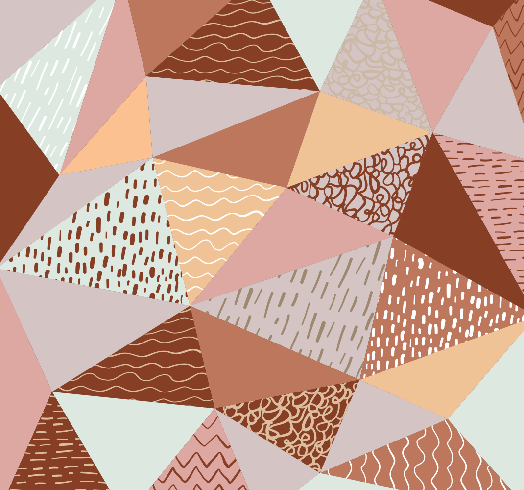 Covor de vinil geometric compoziție triunghiulară - TenStickers