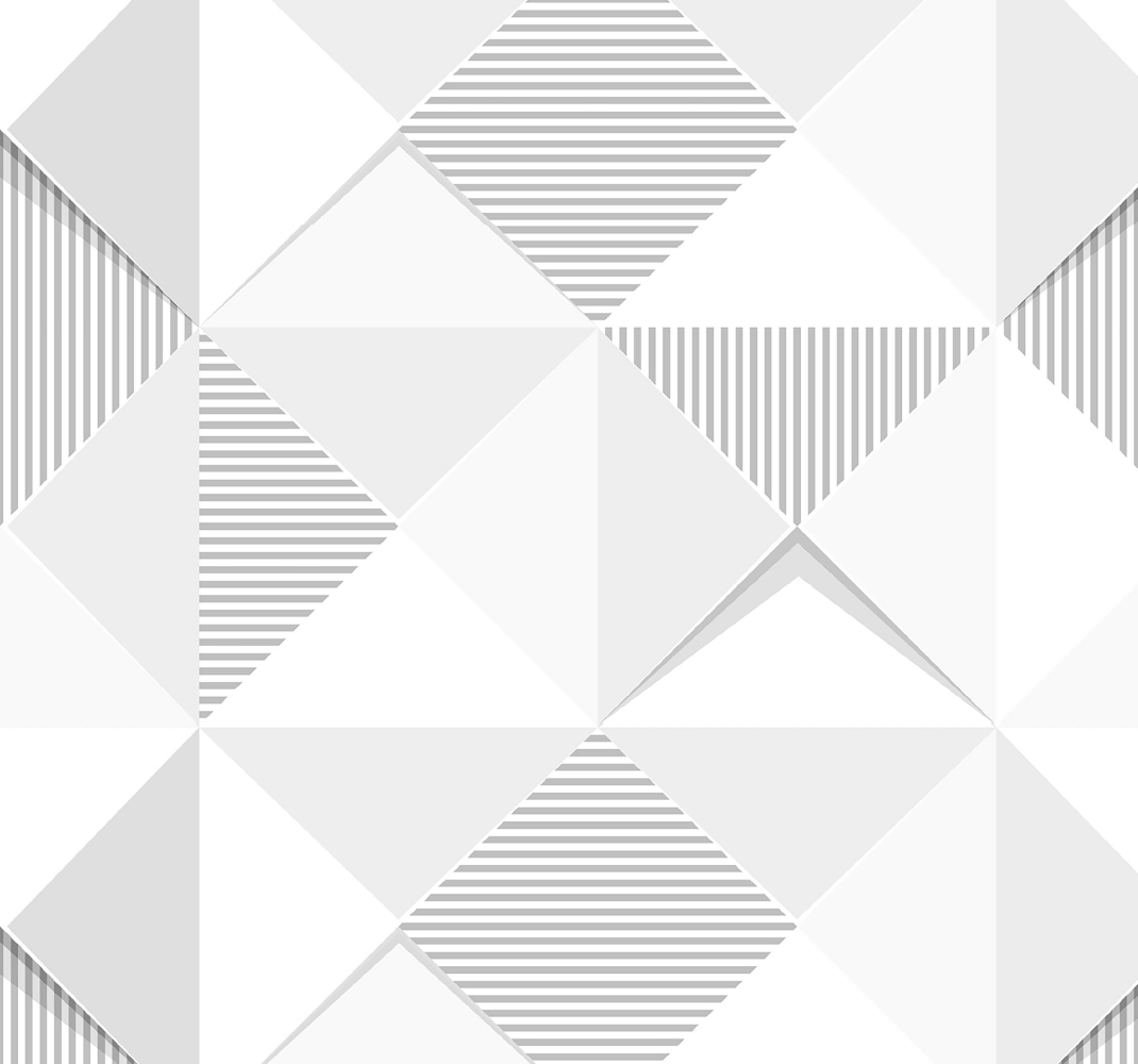 Covor de vinil geometric pătrate albe 3d - TenStickers