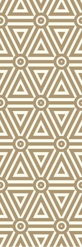 Covor de vinil geometric design retro vintage - TenStickers