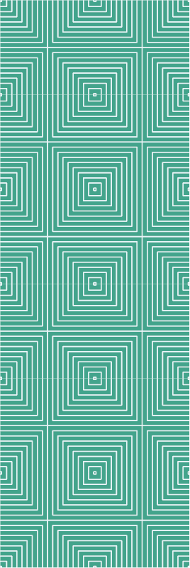 Covor de vinil geometric cu model pătrate verzi - TenStickers