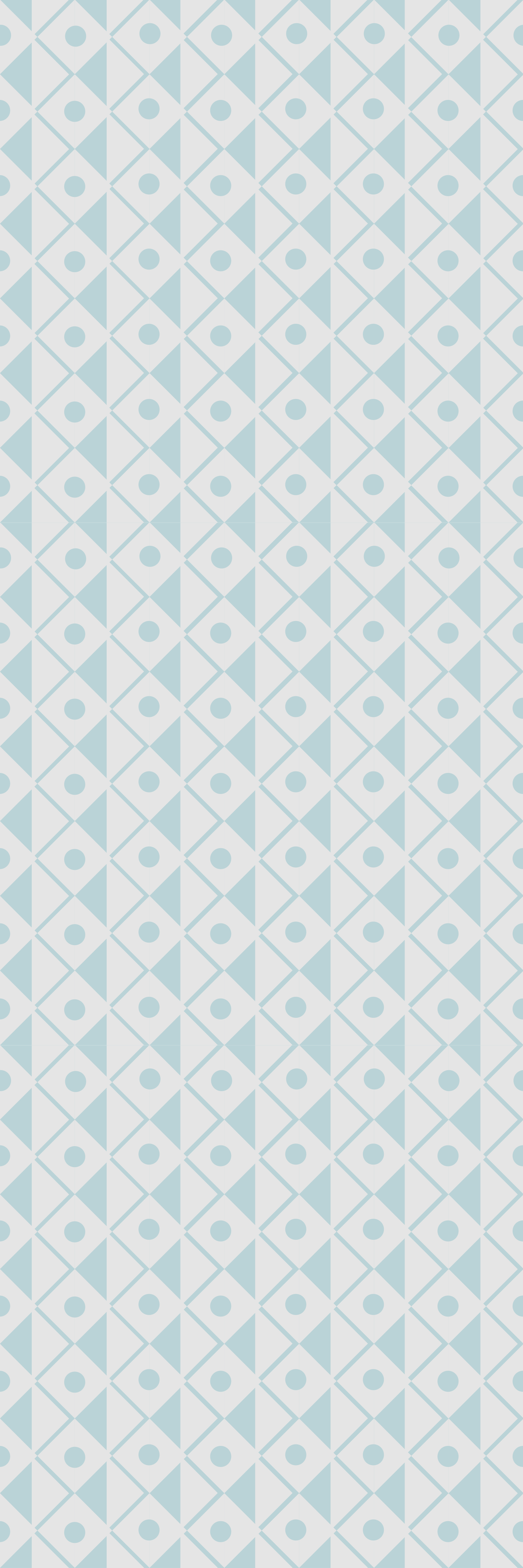 Covor de vinil geometric design cu romburi albastre și albe - TenStickers