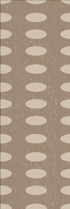 Covor de vinil geometric cu model cercuri maro - TenStickers
