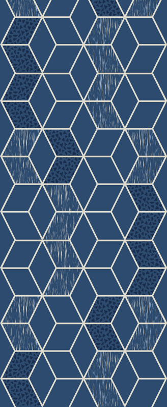 Covor de vinil geometric vittoria uzat - TenStickers