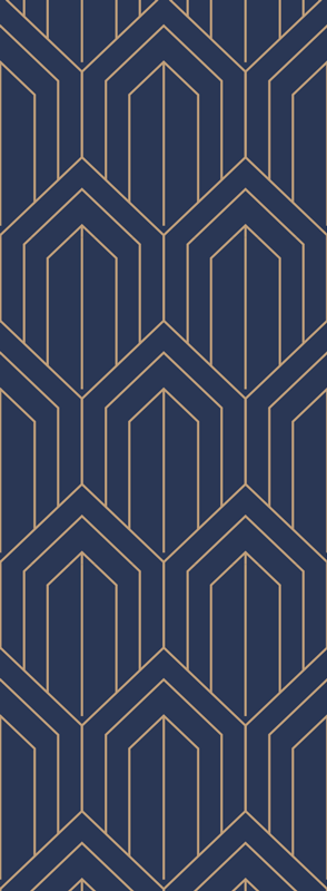 Covor de vinil geometric kayla metalic - TenStickers