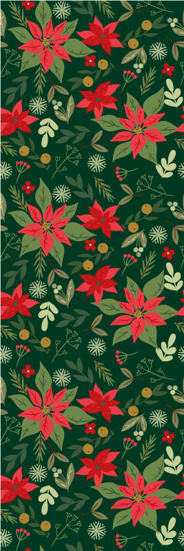 Covor vinil crăciun frunze de decorațiuni de crăciun - TenStickers