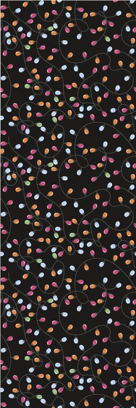 Covor vinil crăciun decorațiuni luminoase de sărbători - TenStickers