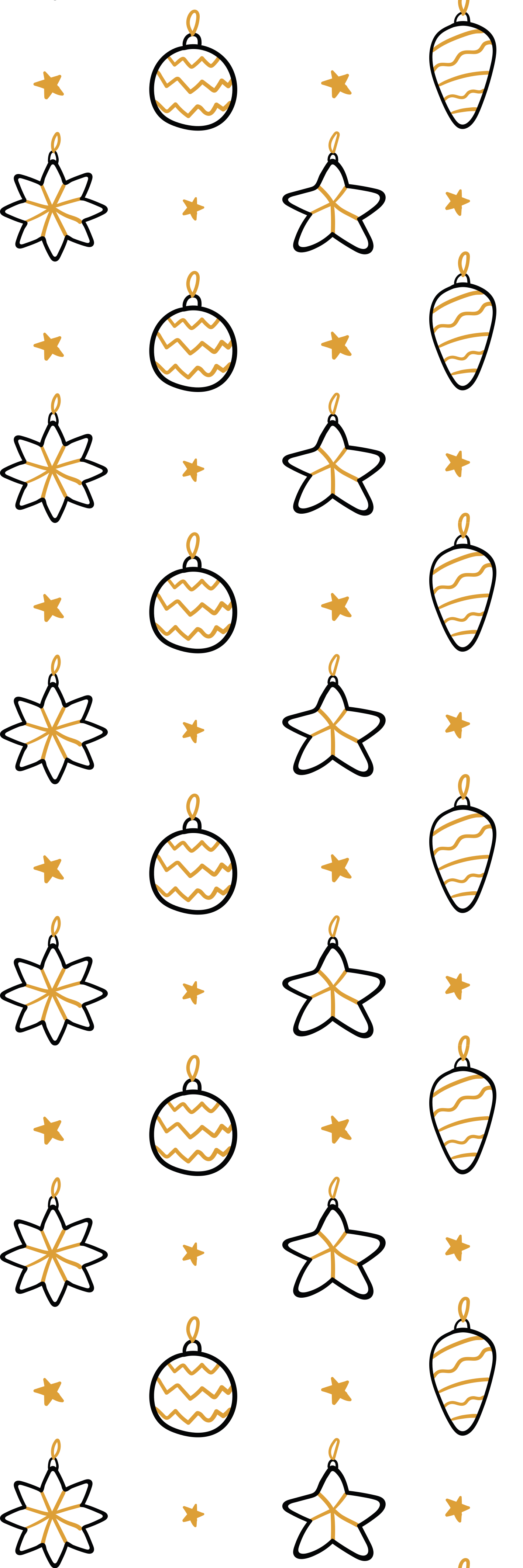 Covor vinil crăciun cu model geometric de stele albe - TenStickers