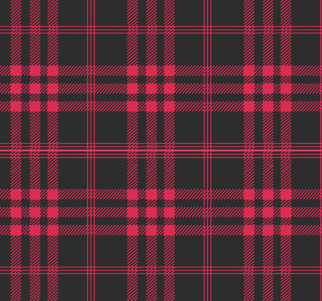 Covor vinil dormitor model tartan de crăciun - TenStickers