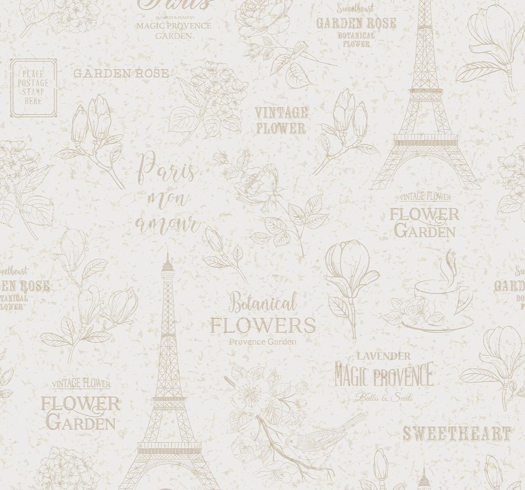 Covor vinil dormitor stil parizian - TenStickers
