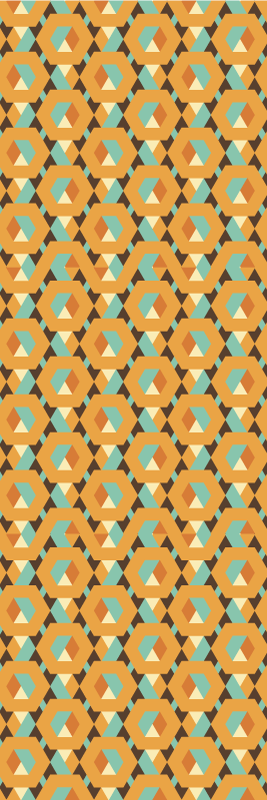 Covor vinil dormitor forme geometrice calme - TenStickers