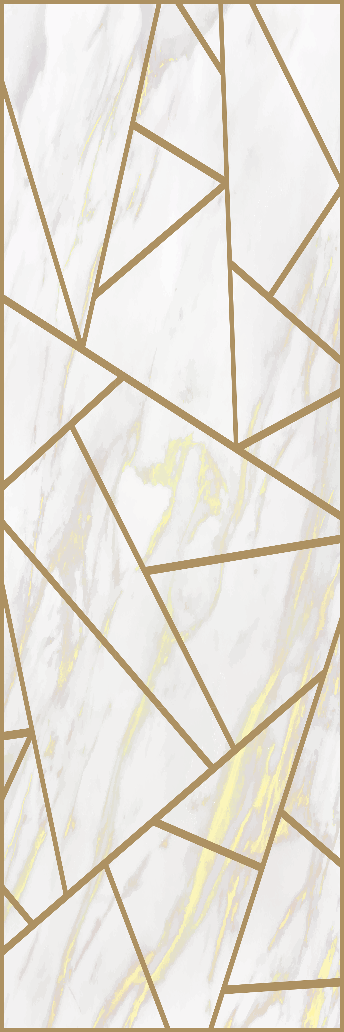 Covor vinil dormitor mozaic geometric marmură - TenStickers