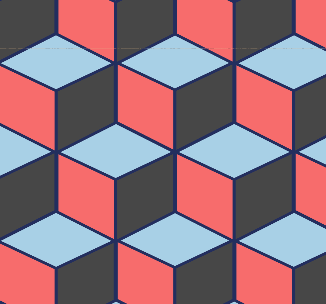 Covor vinil dormitor pătrate geometrice 3d - TenStickers