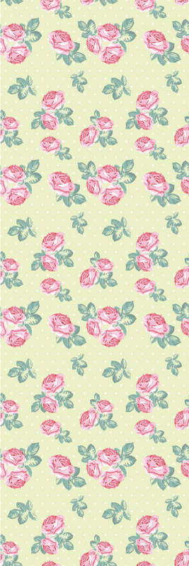 Covor vinil dormitor stil shabby chic cu buline - TenStickers