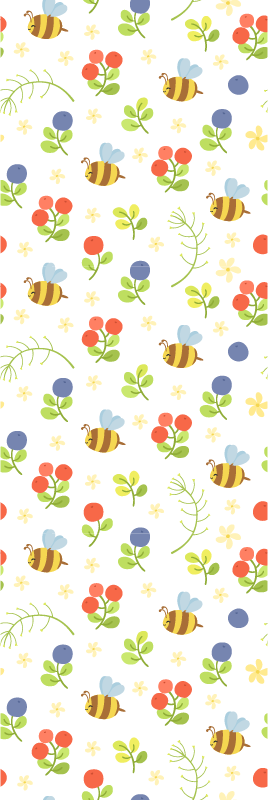 Covor vinil dormitor design drăguț albinuțe - TenStickers