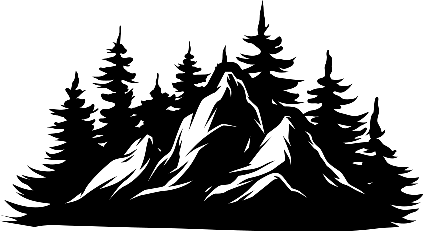 Covor vinil cu aspect de natura lanț muntos - TenStickers