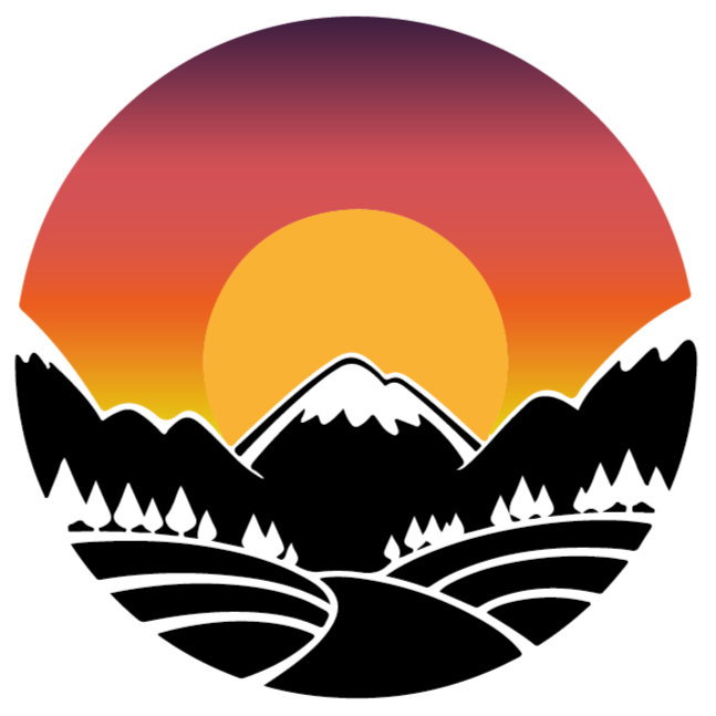 Covor vinil cu aspect de natura munte și pădure - TenStickers