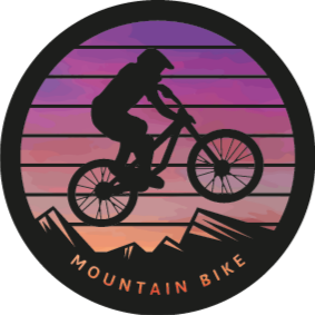 Covor vinil cu aspect de natura pentru bicicliști montani - TenStickers