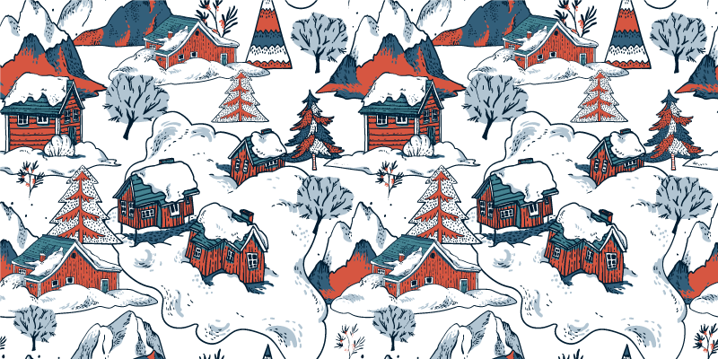 Covor vinil cu aspect de natura muntii poloniei - TenStickers