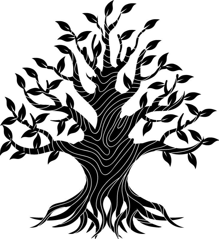 Covor vinil cu aspect de natura liniile arborelui vieții - TenStickers