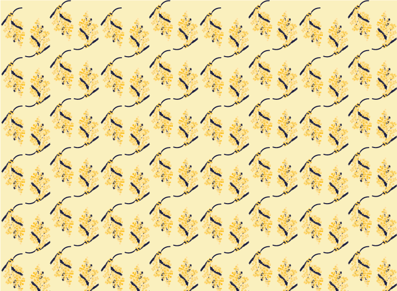 Covor vinil cu aspect de natura modele de mimosas - TenStickers