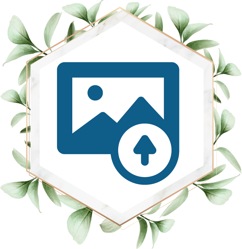 Covor vinil cu aspect de natura femeie cu frunze - TenStickers