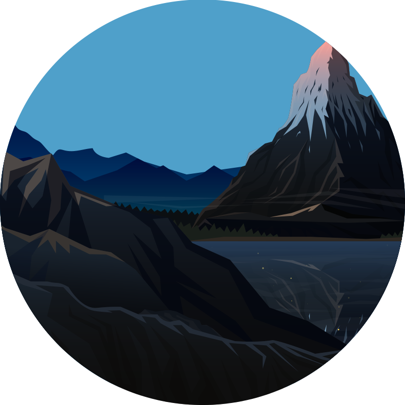 Covor vinil cu aspect de natura priveliște montană - TenStickers