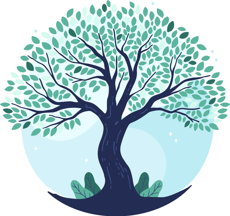 Covor vinil cu aspect de natura design copaci luxuriant - TenStickers