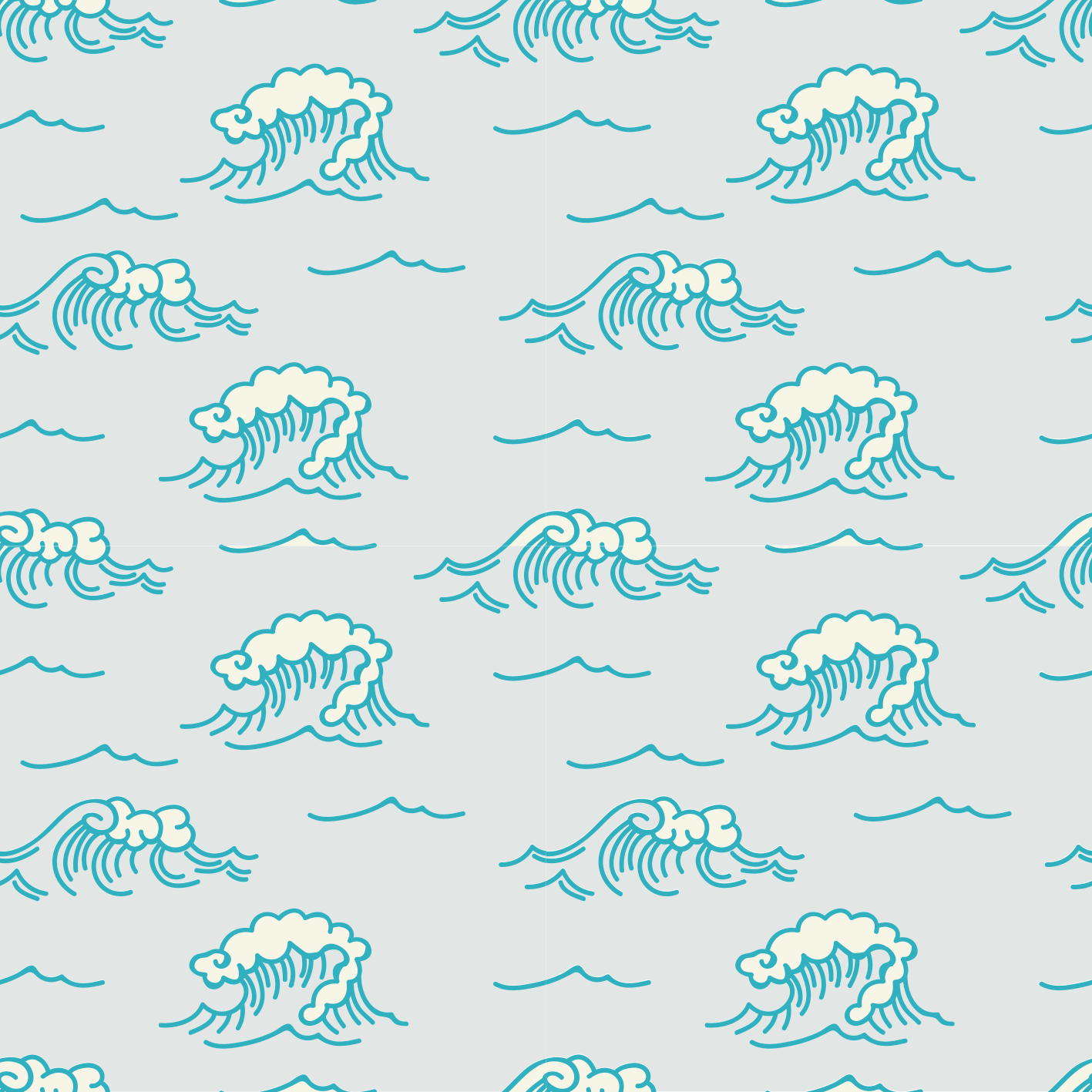 Covor vinil cu aspect de natura design cu model de valuri - TenStickers