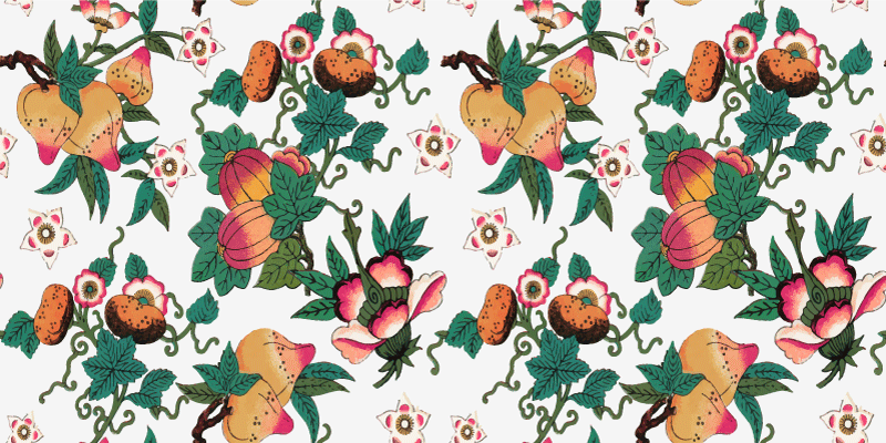 Covor vinil flori și plante imprimeu floral multicolor - TenStickers