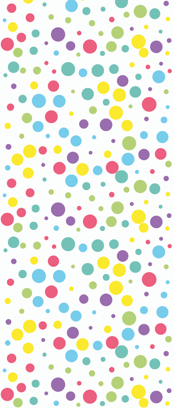 Covor vinil dormitor model buline colorate - TenStickers