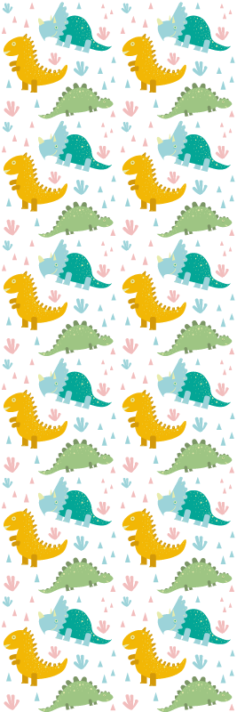 Covor vinil dormitor cu model drăguț de dinozauri - TenStickers