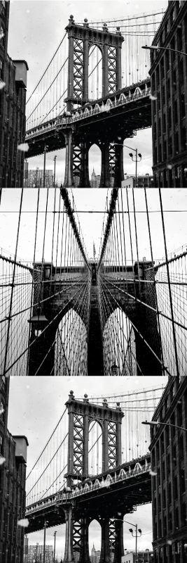 Covor vinil dormitor colaj podul brooklyn - TenStickers