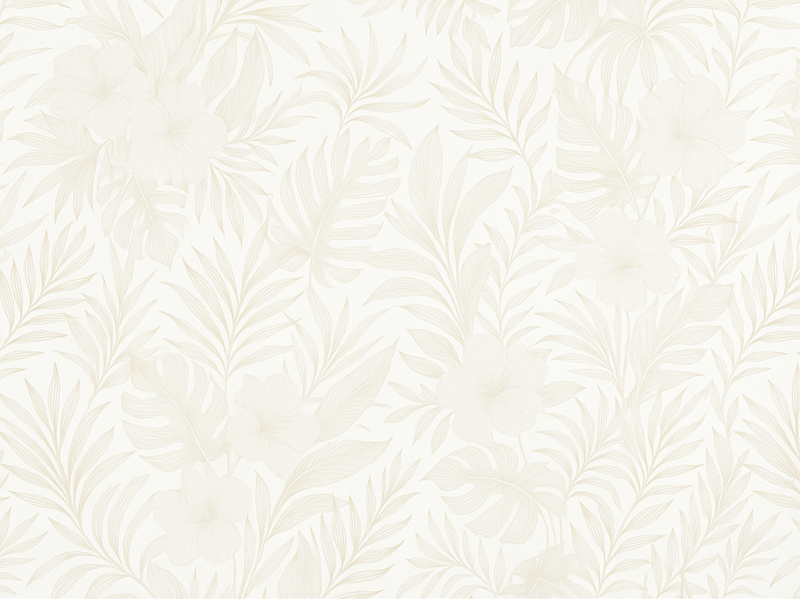 Covor vinil dormitor tropical neutru - TenStickers