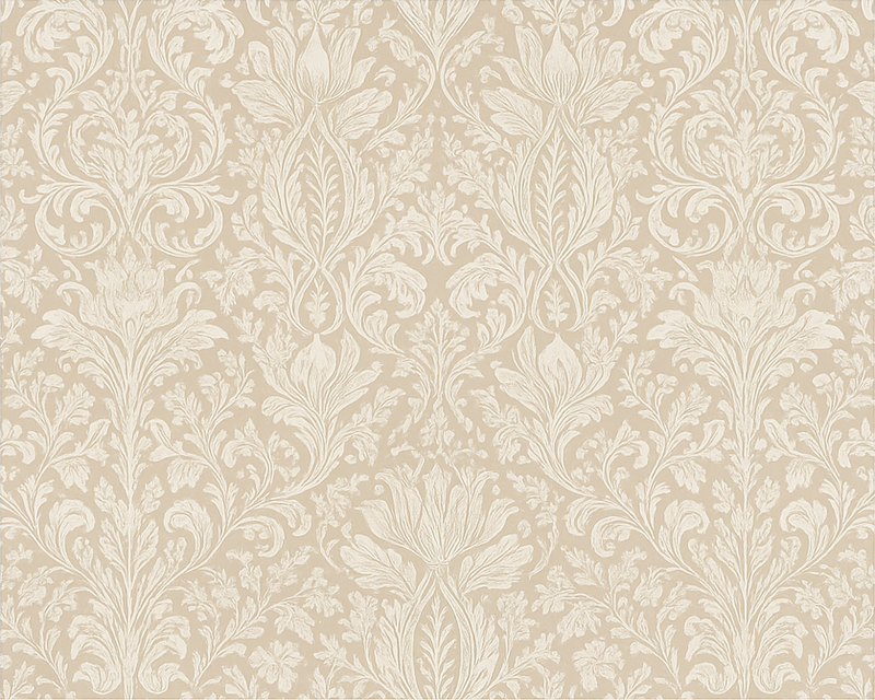 Covor vinil dormitor floral bej clasic - TenStickers