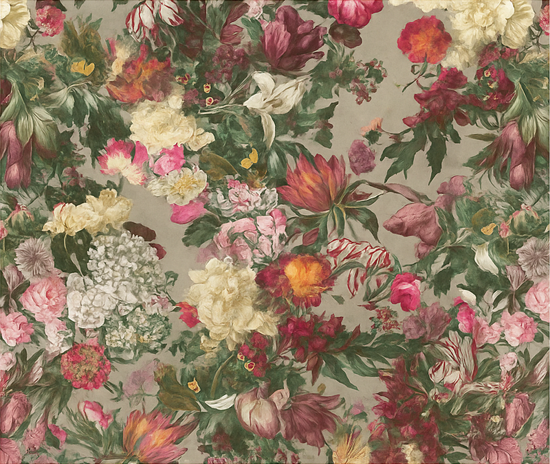 Covor vinil dormitor flori vintage - TenStickers