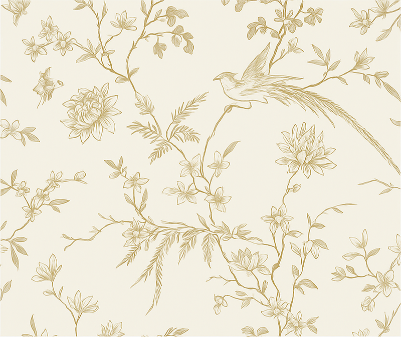 Covor vinil dormitor cu model floral elegant - TenStickers