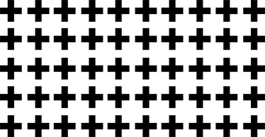 Covor de vinil geometric cu cruci negre și albe - TenStickers