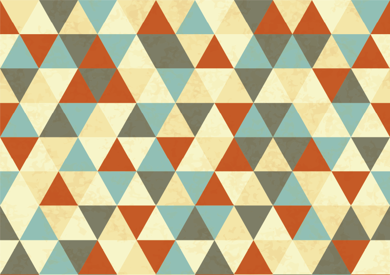 Covor de vinil geometric cu model de triunghiuri colorate - TenStickers