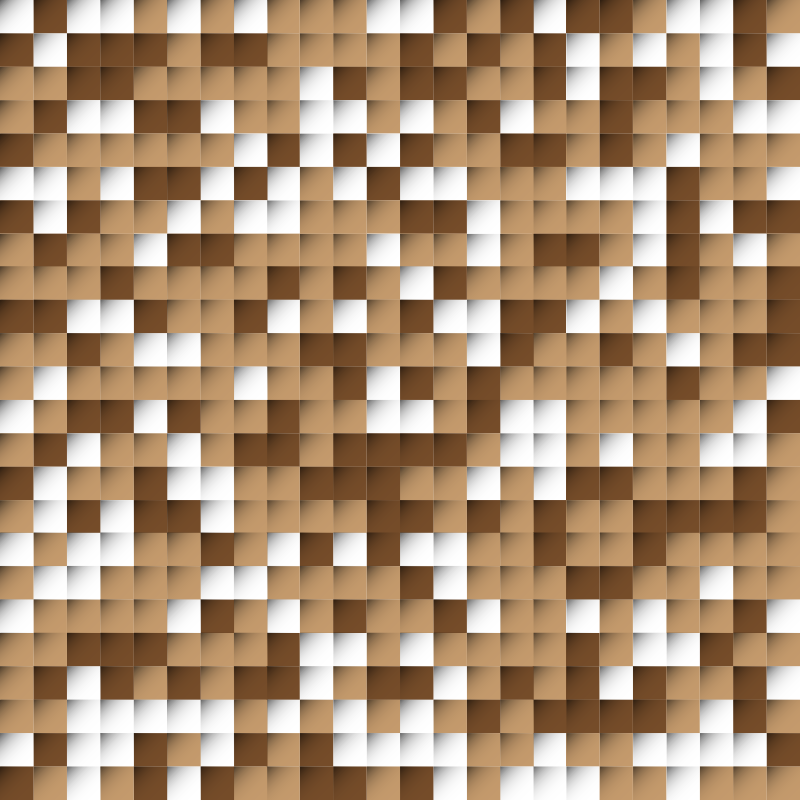 Covor de vinil geometric pătrate maro - TenStickers