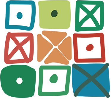 Covor de vinil geometric design cu pătrate diferite - TenStickers