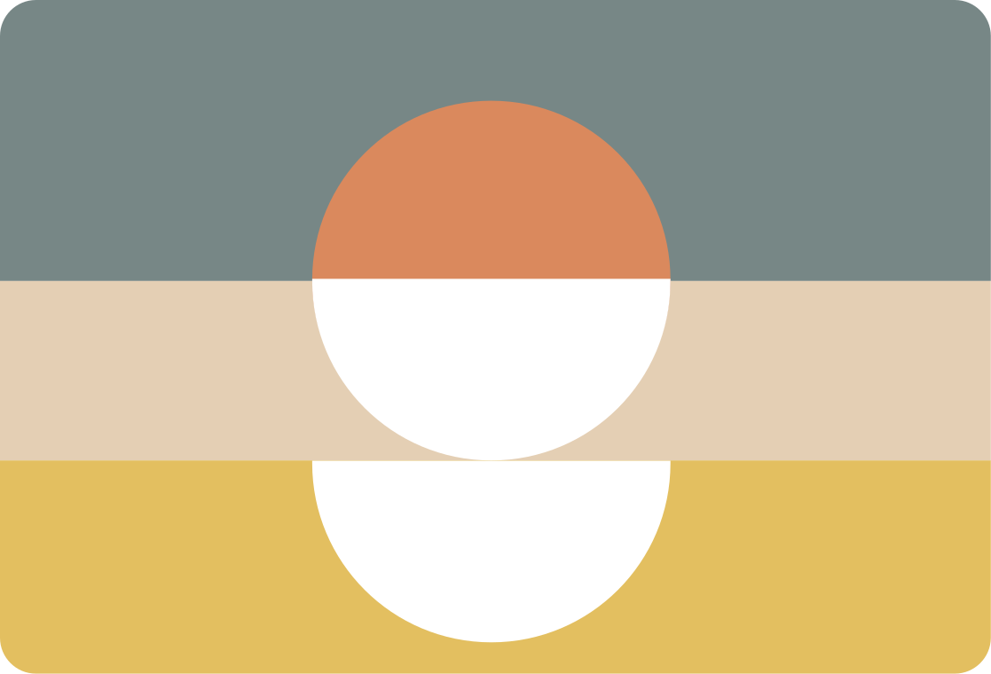 Covor de vinil geometric 3 dungi cu cercuri abstracte - TenStickers