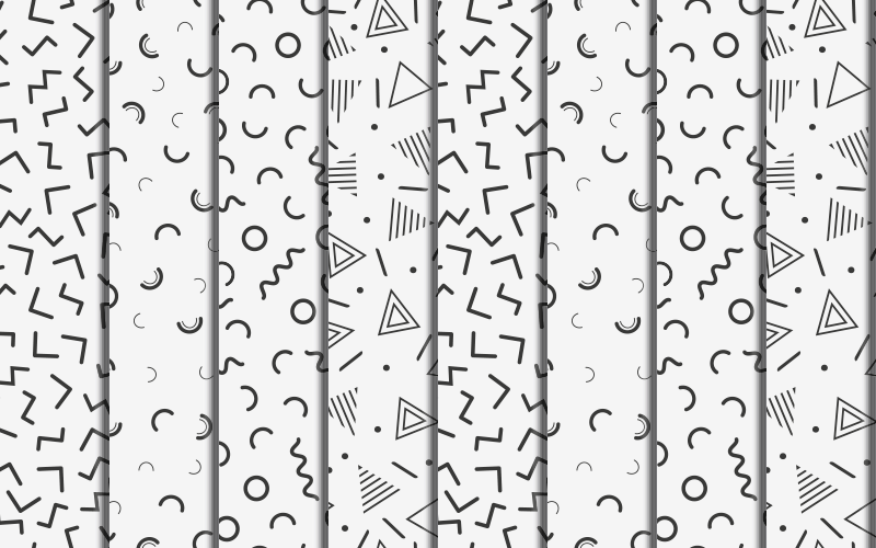 Covor de vinil geometric forme geometrice retro - TenStickers