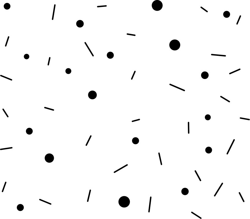 Covor de vinil geometric confetti cercuri și linii - TenStickers