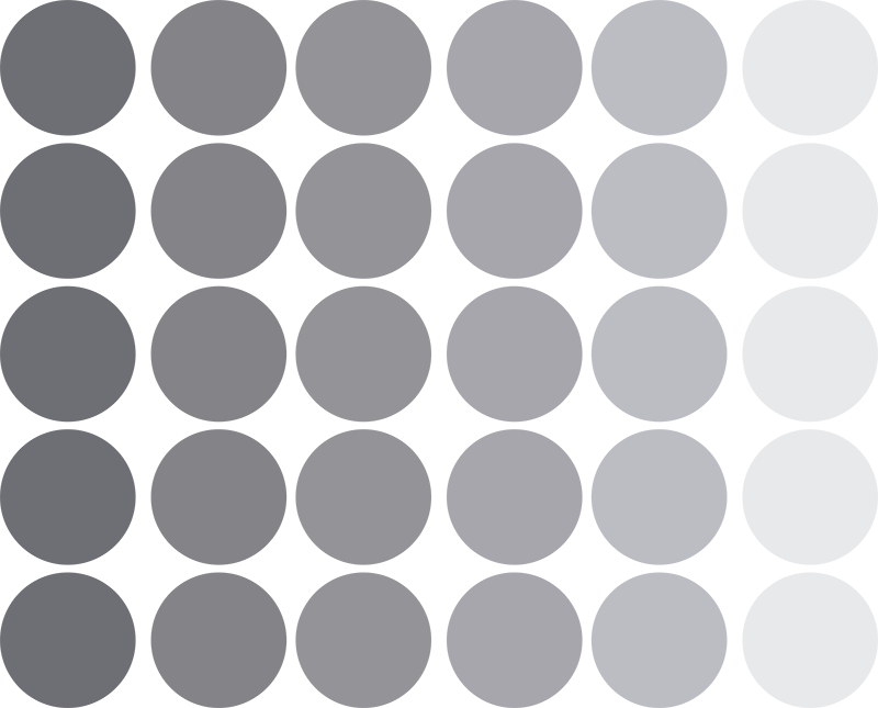 Covor de vinil geometric cercuri gri - TenStickers