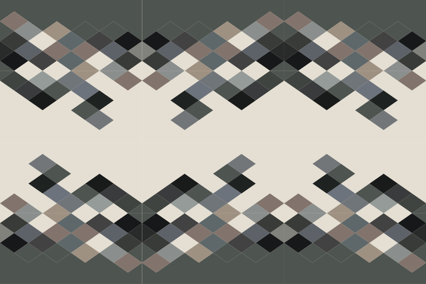 Covor de vinil geometric nuanțe de culori blocuri - TenStickers