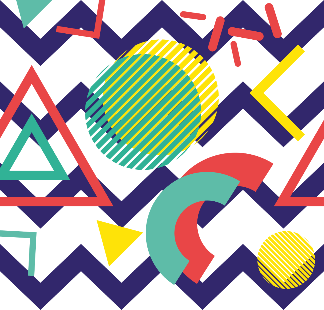Covor de vinil geometric cu model colorat - TenStickers
