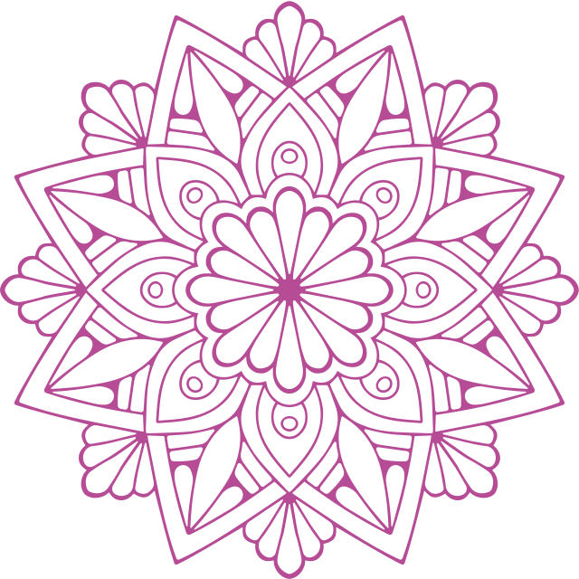 Covor de vinil geometric cu elemente botanice elaborate - TenStickers